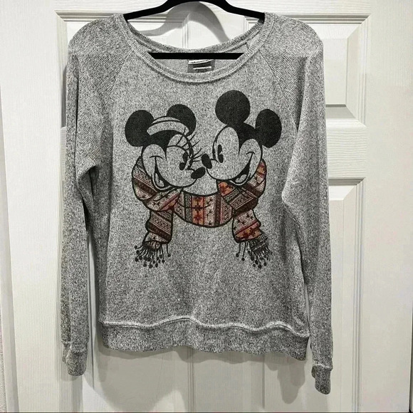 Disney Parks Rayon lightweight Mickey/ Minnie Sweater - Picture 4 of 8